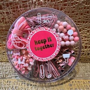 Cute Office Supplies (Pink)